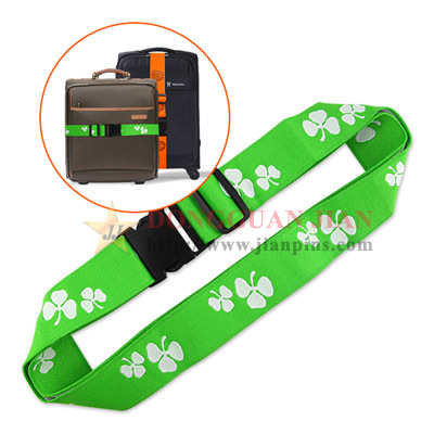 green luggage belt